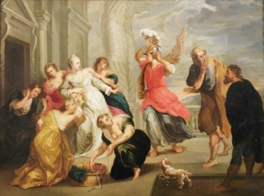 Fetischismus in der Kunst, Männer in Frauenkleidern - Peter Paul Rubens - Achilles unter den Töchtern des Lykomedes