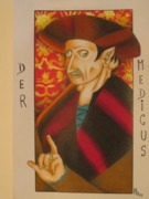 Fantasy Zeichnung, Der  Medicus, Zeichnung von Sebastian Misseling, Schizophrene Kunst "Es ist im Kopf"