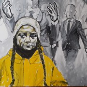 Greta Thunberg, Portrait von Nikolaus Pessler