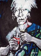 Andy Warhol, moderne Kunst, Porträt von Nikolaus Pessler