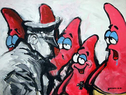 Adolf Hitler, moderne Kunst, Porträt von Nikolaus Pessler