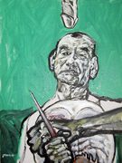 Otto Mühl, moderne Kunst, Porträt von Nikolaus Pessler